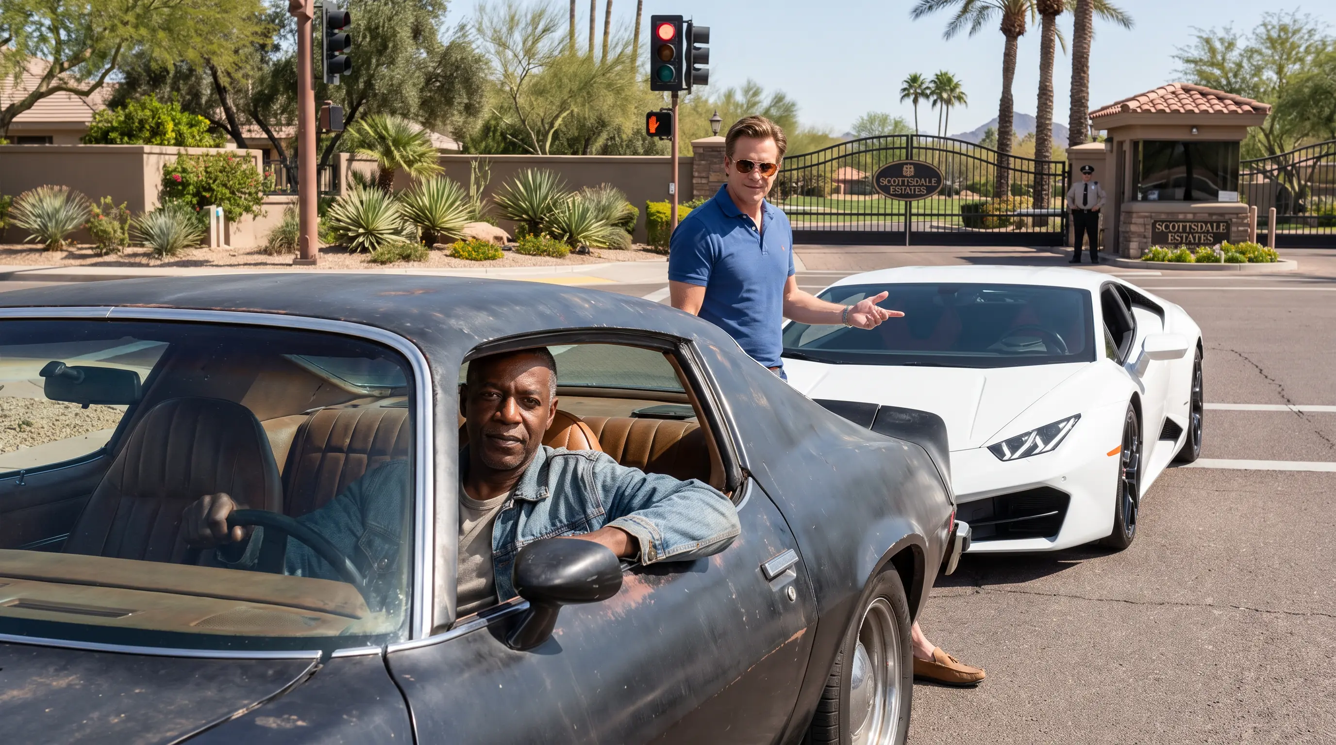 Millionaire Bet His Firm: "Outrun Me With That Junk Car" — The Black Driver Was a Former F1 Champion