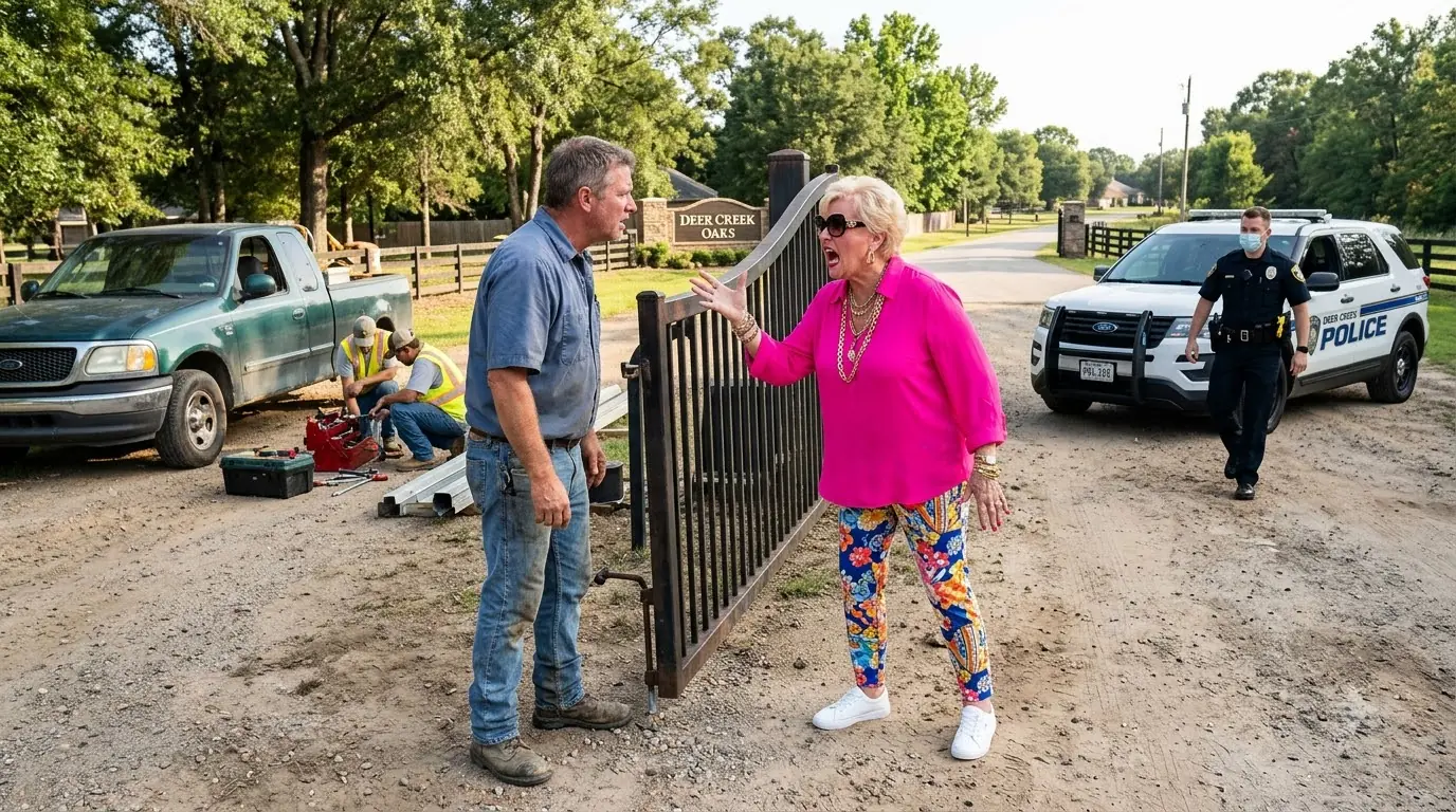 The HOA President Called Him a Thief on His Own Land — Then the Gate Started Coming Down