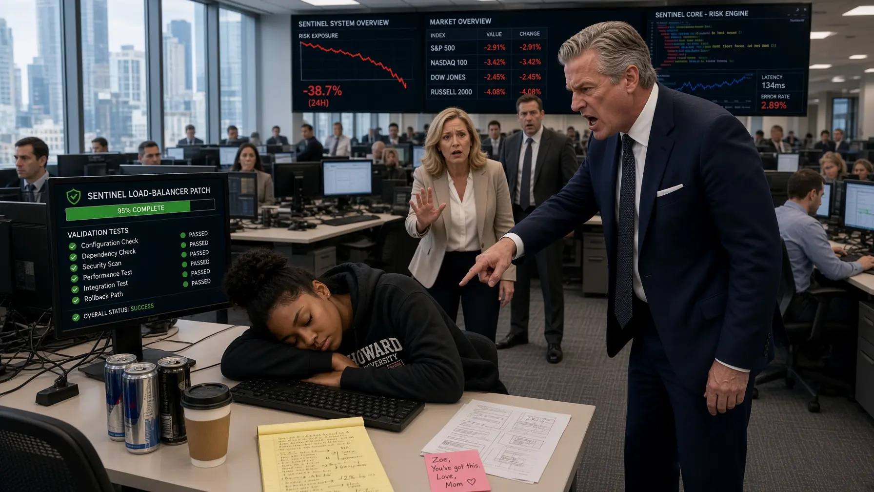 CEO Fired Black Female Intern for Sleeping—15 Minutes Later, $300M System Crash Exposed the Truth!!!
