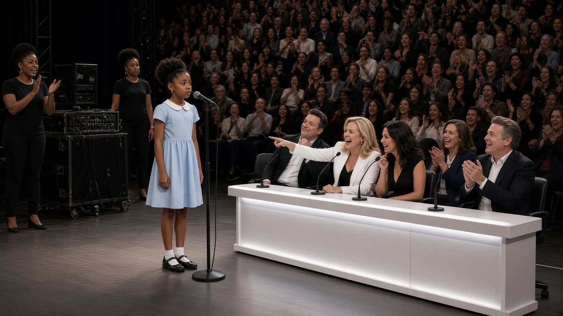 Talent Judges Mocked a Black Girl’s Stutter — Her First Song Left the Room in Tears