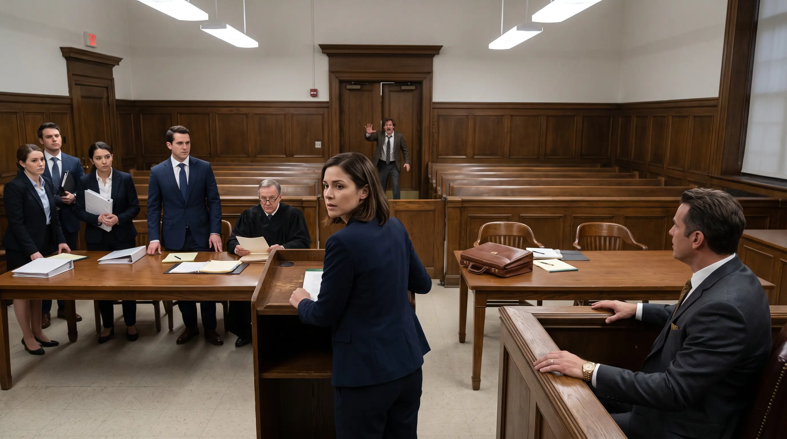 She Walked Into Court Alone — Then the Chairman of His Company Called Her Boss