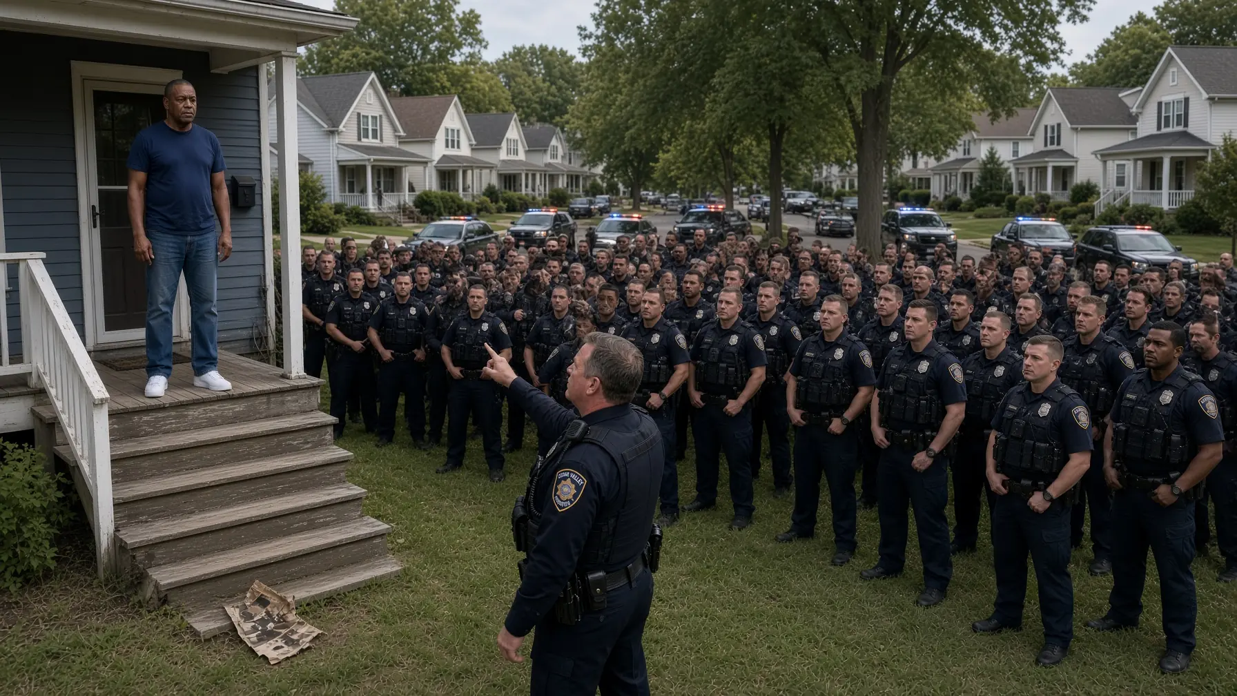 50 Cops Surrounded A Black Man’s Home — Then One Pentagon Call Made Them All Stand Down