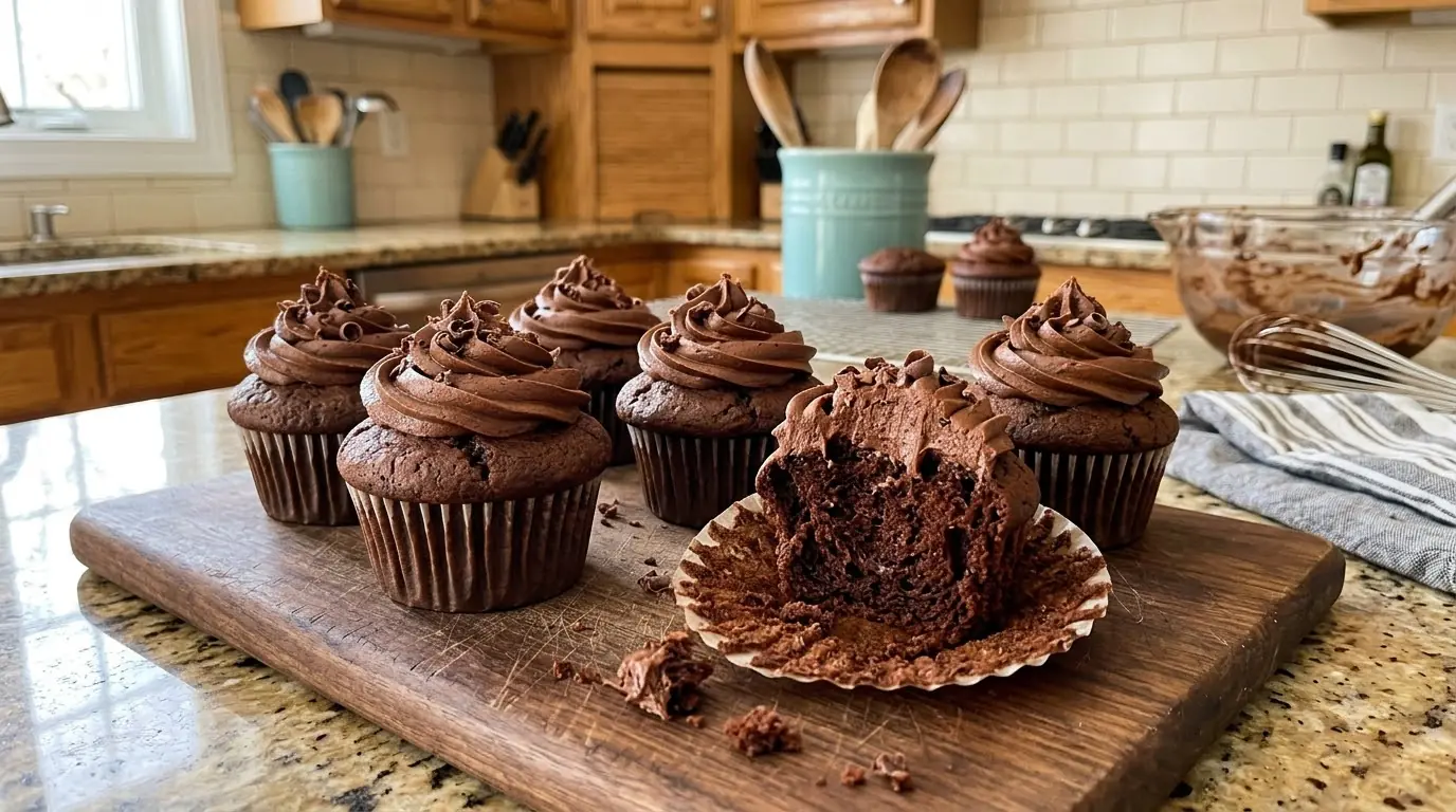 Ultimate Chocolate Cupcakes – Moist, Rich & Topped with Silky Chocolate Buttercream