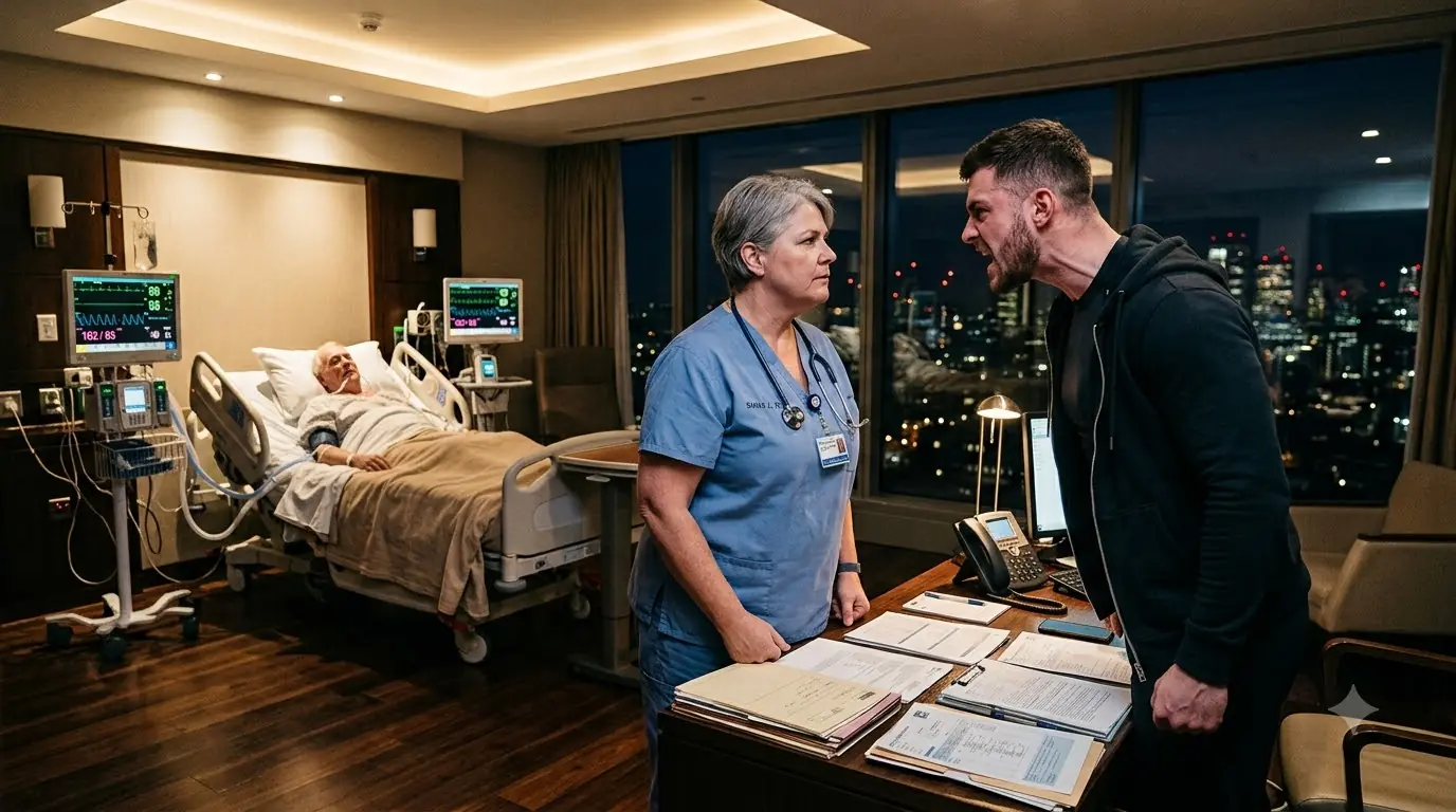 He Shoved the Nurse in Front of His Dying Father — Then She Stopped Moving