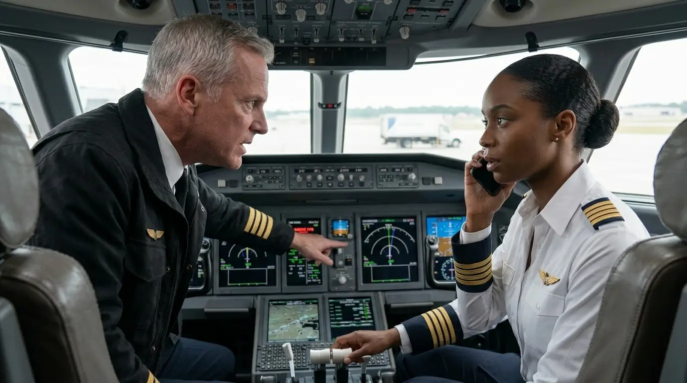 Pilot Refuses to Fly with Black Copilot — Turns Pale When She Reveals She Owns the Aircraft