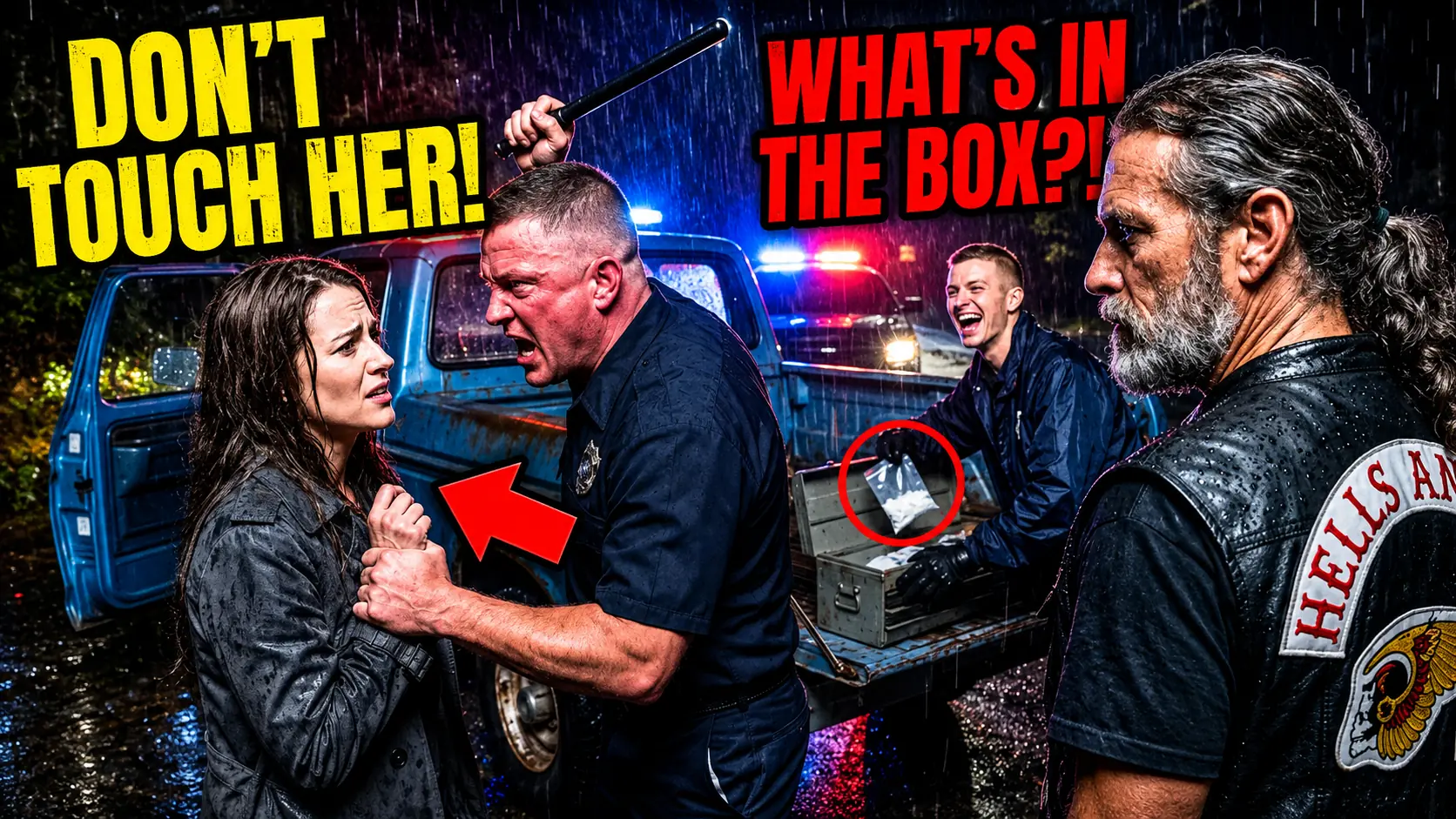 Two Cops Framed a Secret Judge — They Froze When a Feared Biker Stepped Forward