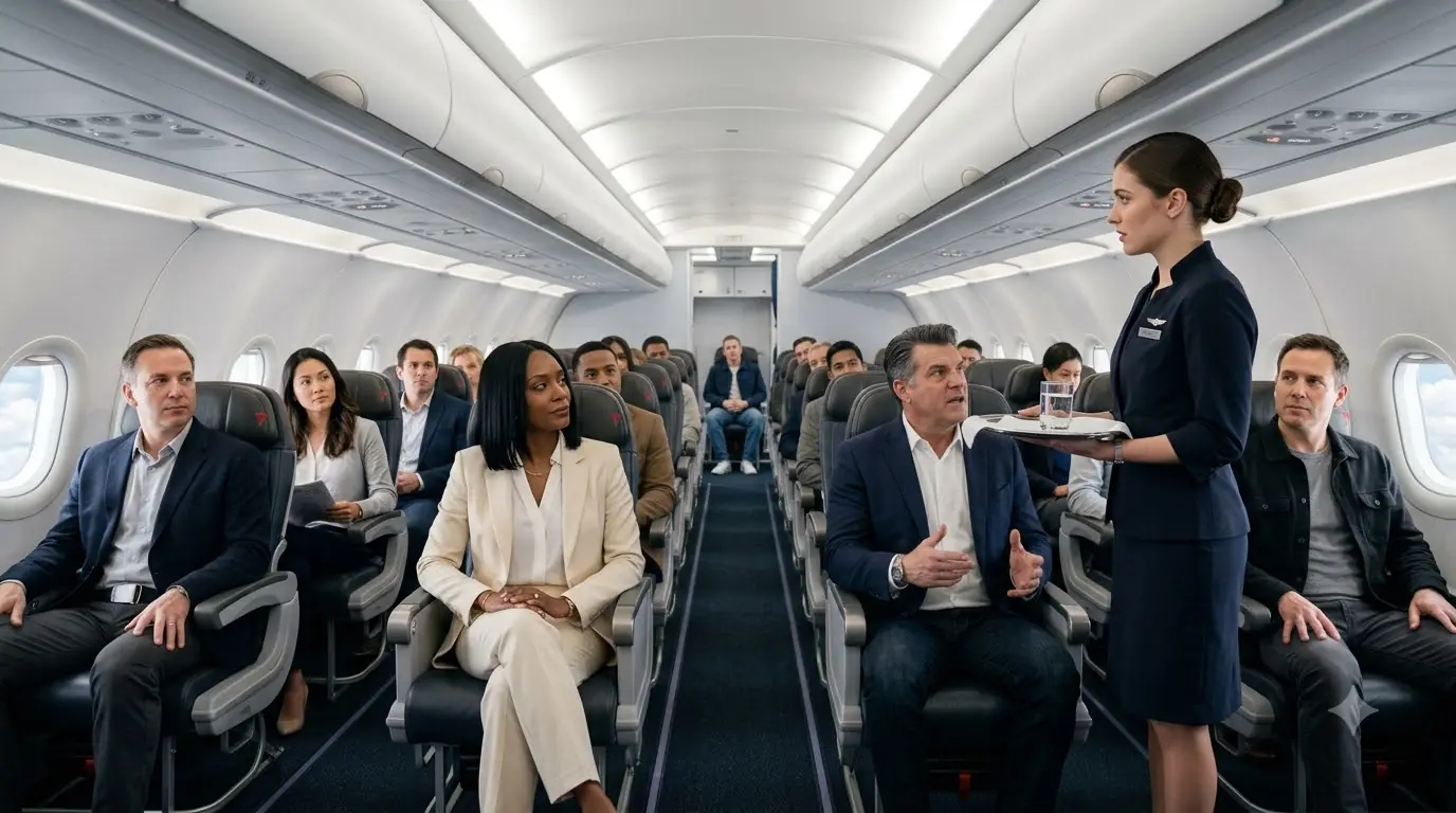 He Thought One Cup of Burning Coffee Would Break Her. Then Six Words From an Air Marshal Made His Face Go White.