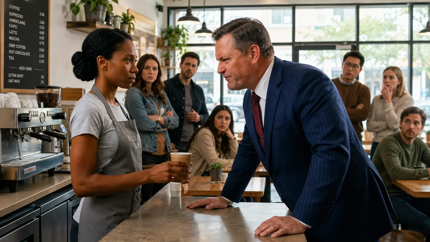 A Rich Regular Mocked the Black Barista Everyday — Didn't Know She Owned the Empire He Bragged About