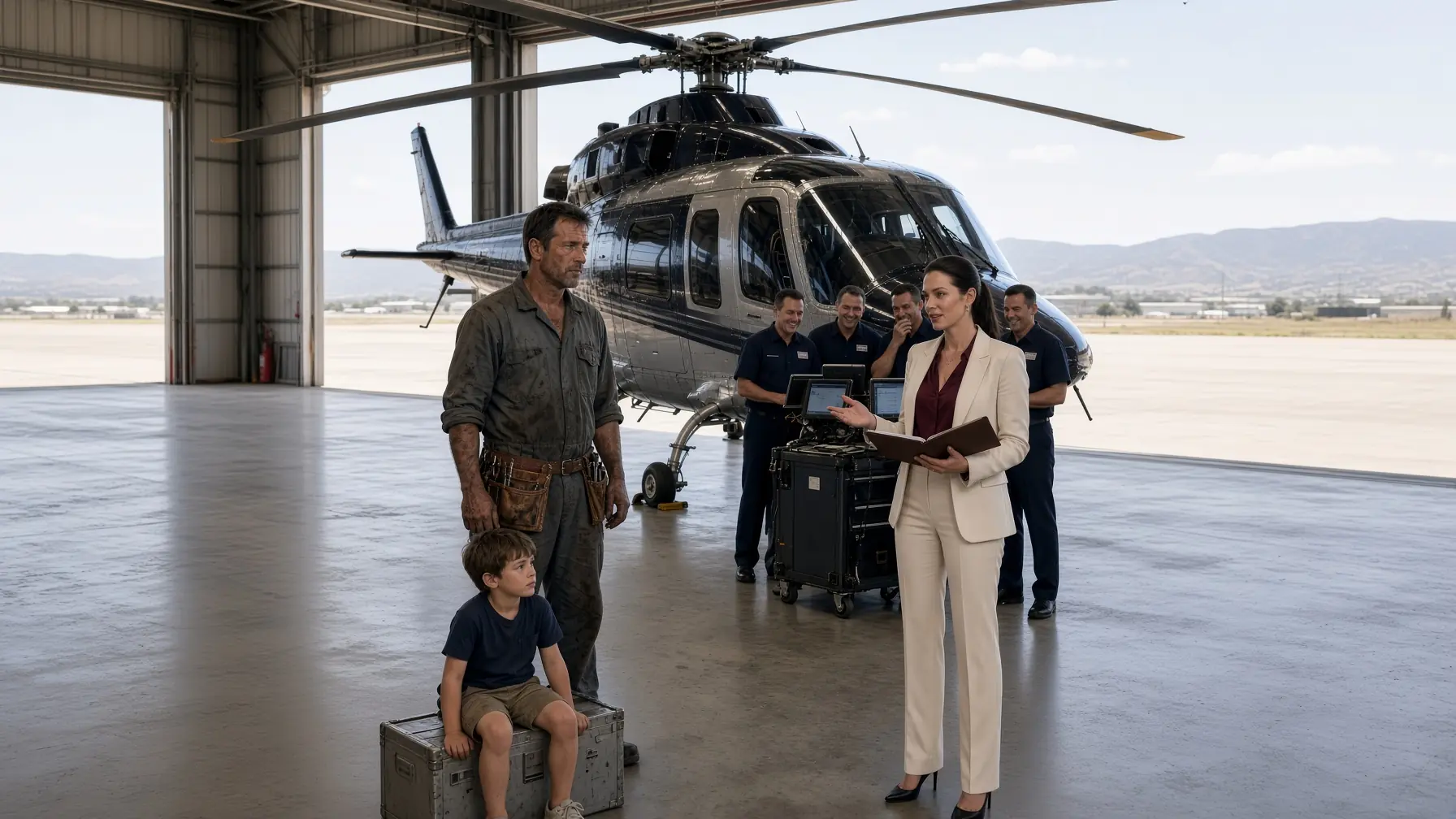 “Fix This Helicopter and I’ll Buy You a House,” the CEO Laughed — The Mechanic Went Silent