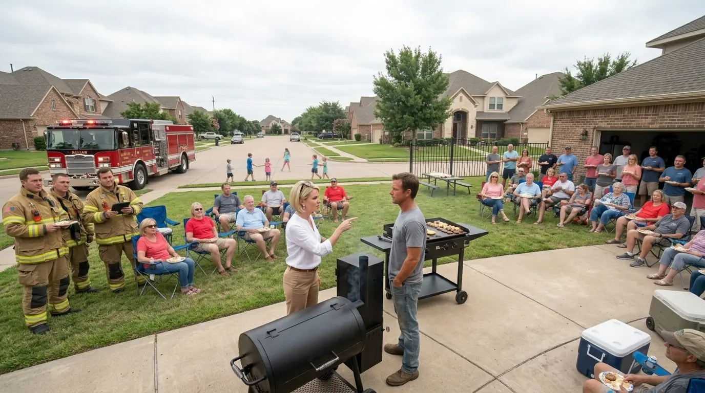 HOA Karen Reported My Backyard BBQ a "Fire Hazard" — The Fire Chief Was Flipping Burgers at My Grill