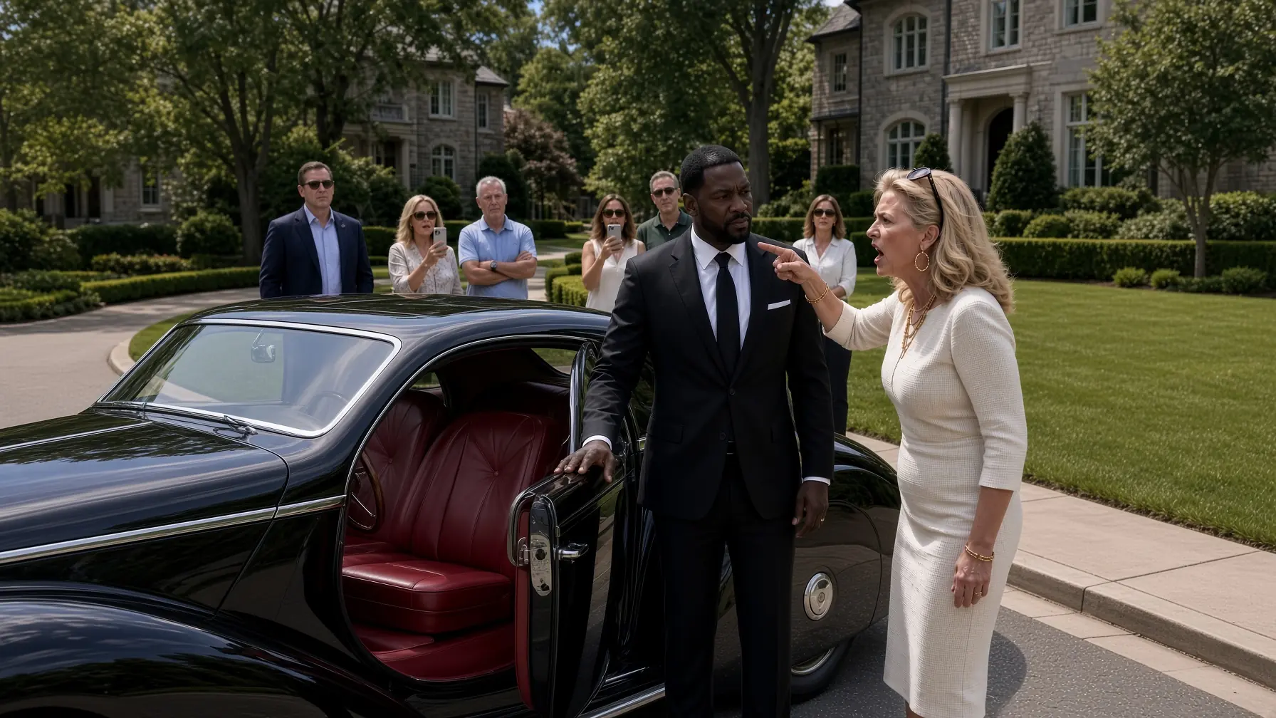She Called Police on a Black Man Standing Beside a Rolls-Royce — Then Learned He Owned the Company, the Street, and the Ground Beneath Her House