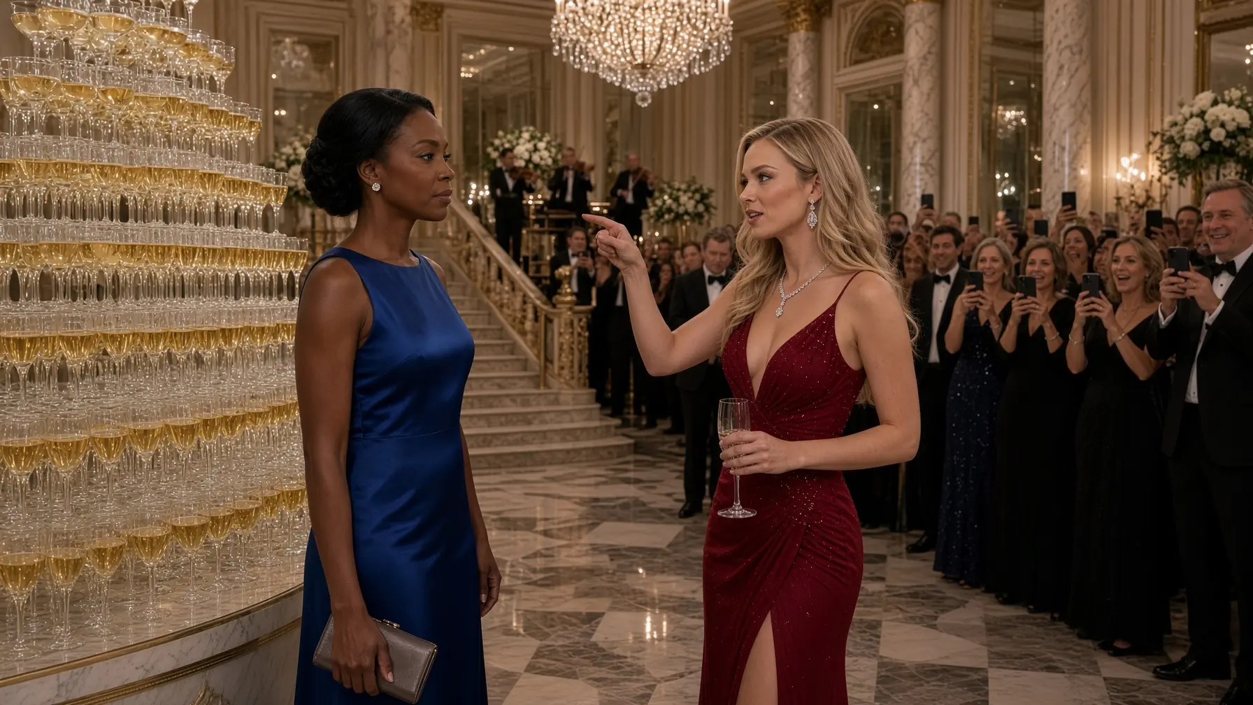 The Billionaire’s Daughter Snapped Her Fingers at a Black Woman — Thirteen Minutes Later, the Ballroom Learned Who Controlled the Money