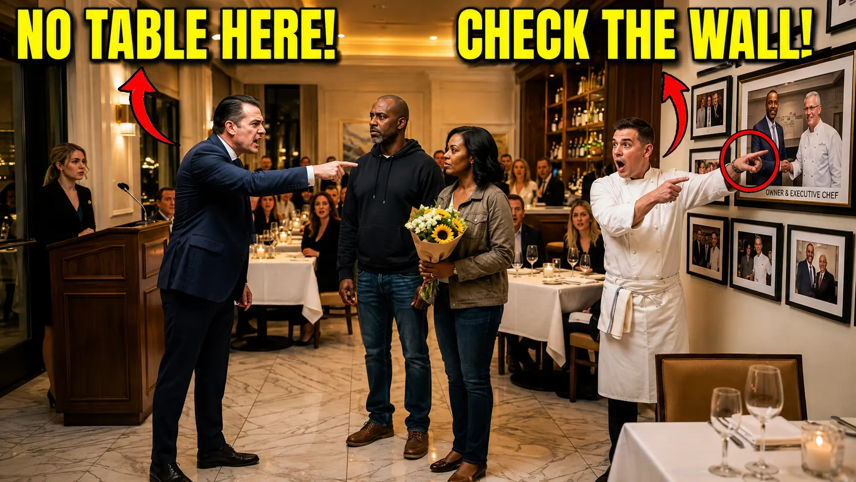 Restaurant Manager Judged a Black Couple by Their Appearance — Seconds Later, Their Photo on the Wall Left Him Speechless