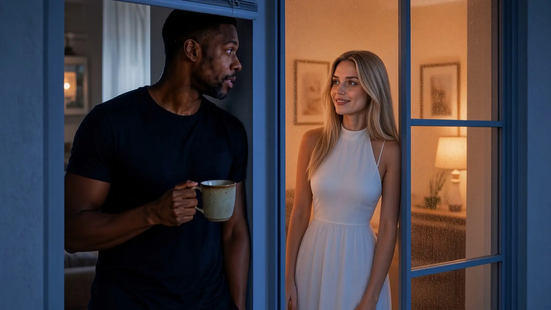 Black Single Dad Caught Staring at Neighbor—She Opened the Window and Spoke First!