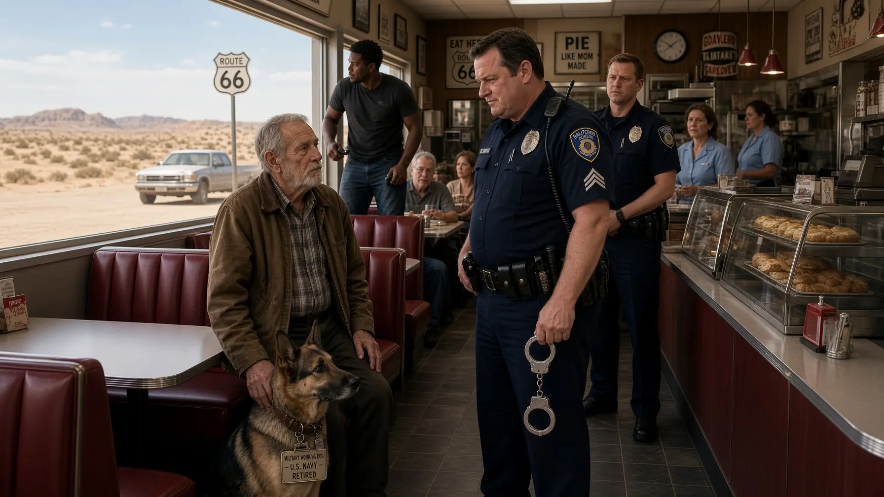Corrupt Cops Bullied A Quiet Old Man — Then 50 Men In Black Arrived To Protect Him