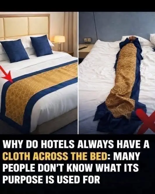 Why Do Hotels Always Place a Cloth Across the Bed? Most Guests Never Know Its Real Purpose