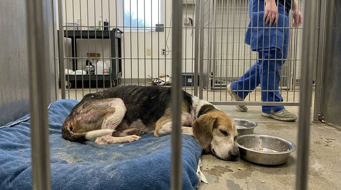 Senior Golden Retriever Mix Rescued After Months of Waiting Beside His Shelter Gate