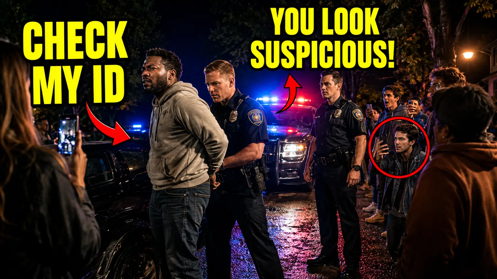 Cops Target a Black Man and His Family During a Traffic Stop — Then Freeze After Seeing His Identification