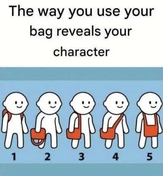 What the Way You Carry Your Bag