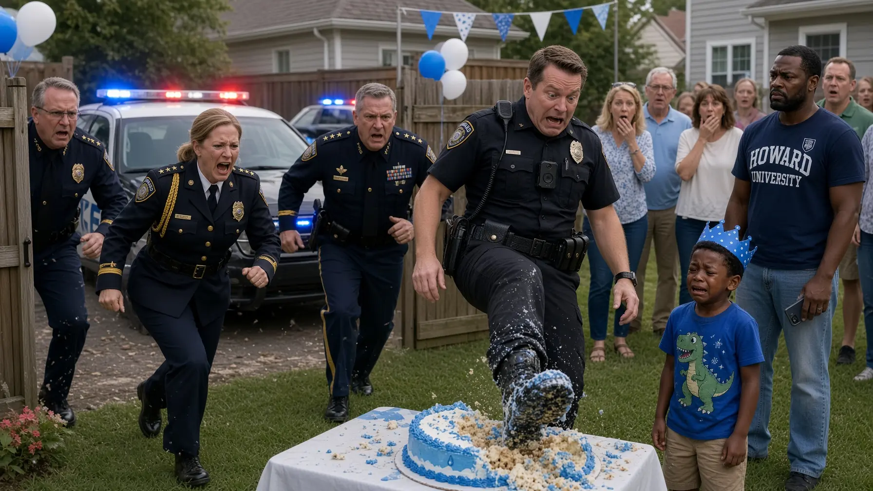 A Cop Crushed a Black Boy’s Birthday Cake Under His Boot, Then His Father Made One Call That Changed Everything