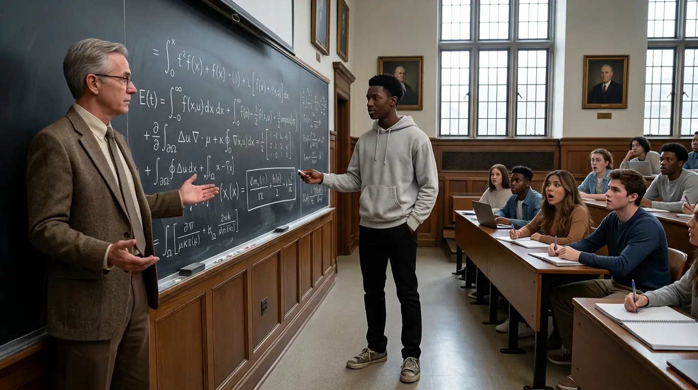 Professor Gives Black Student an “Impossible” Equation to Humiliate Him — Then He Solves It in Minutes
