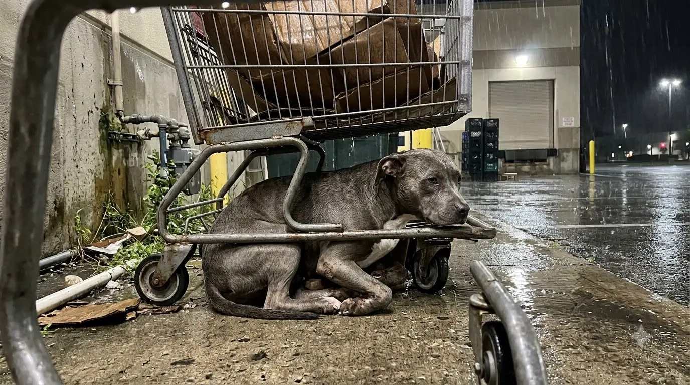Rescued Dog Millie Survived Behind a Grocery Store Until Her Body Couldn’t Hide the Damage