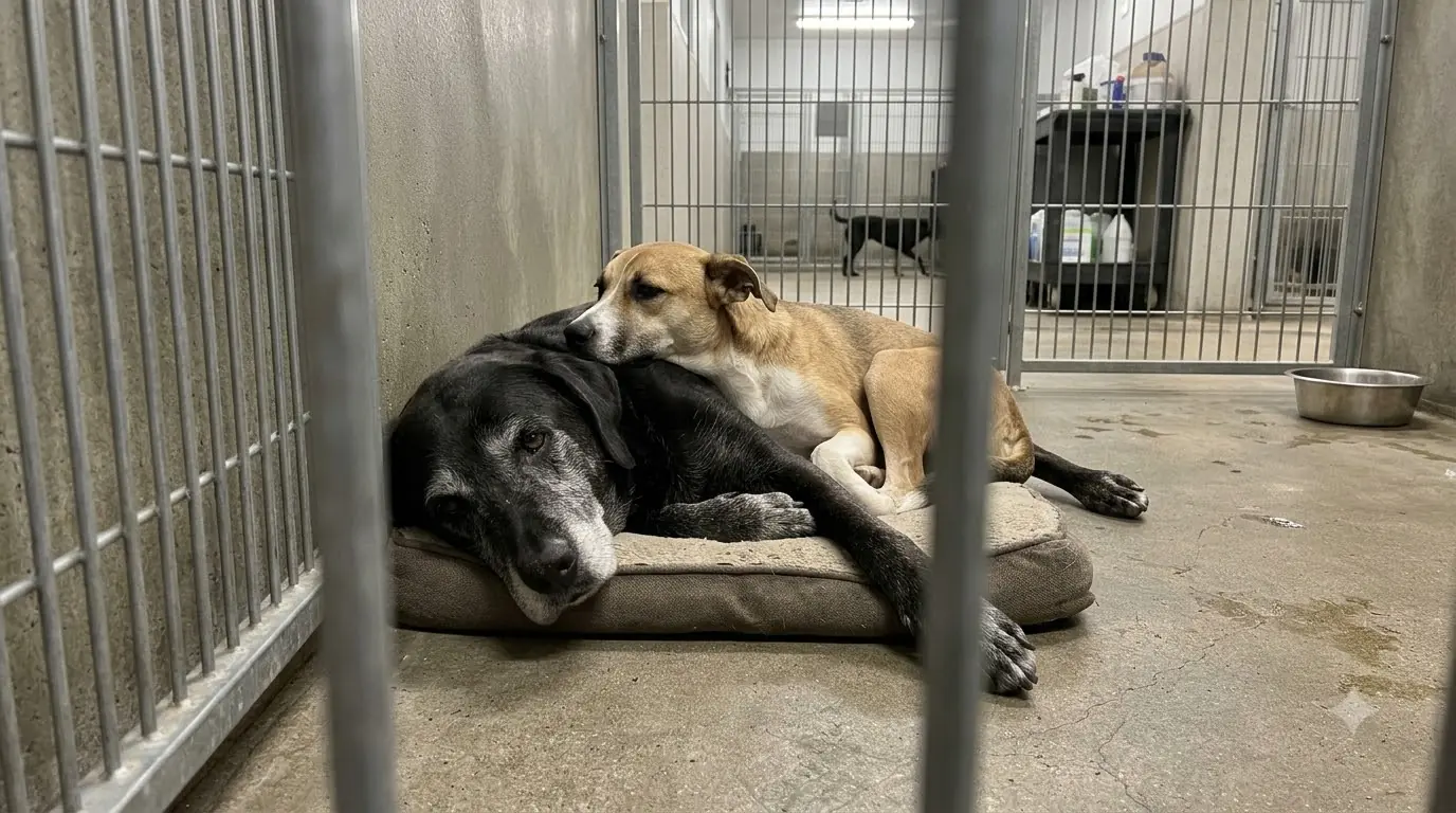 Shelter Dogs Max and Finn Formed a Bond Staff Knew They Couldn’t Ignore