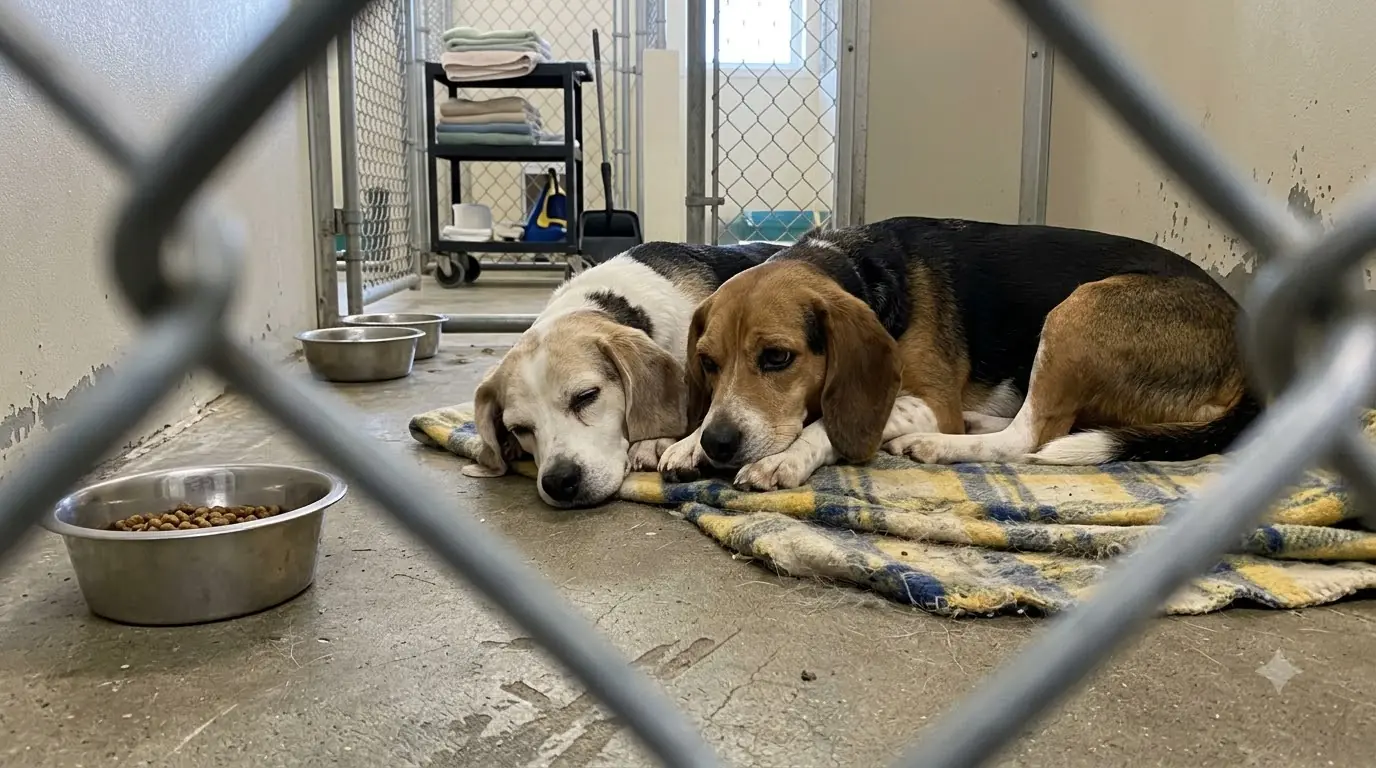 Shelter Dogs Bella and Daisy Arrived Together, Then One Stopped Eating
