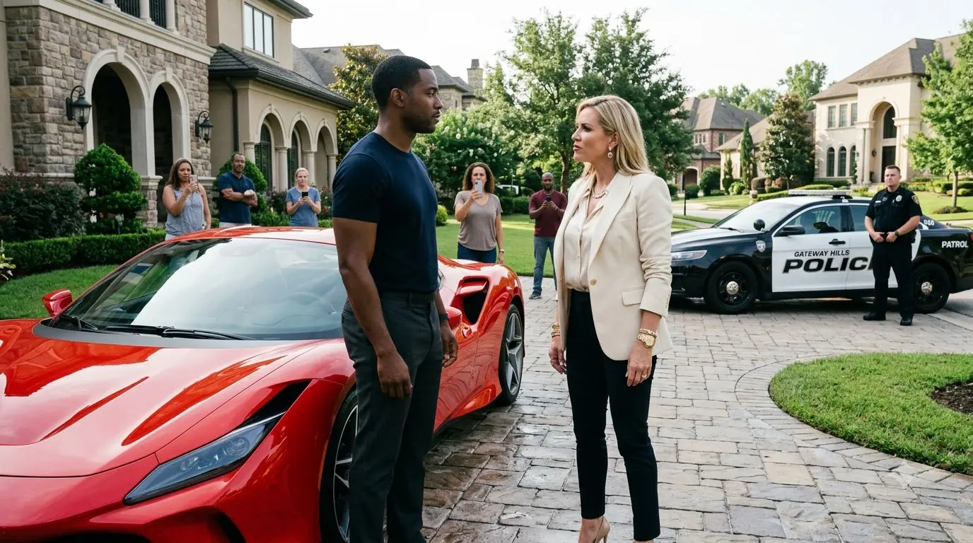 She Called the Police on Him in His Own Driveway — Then Smiled as They Put Him in Handcuffs