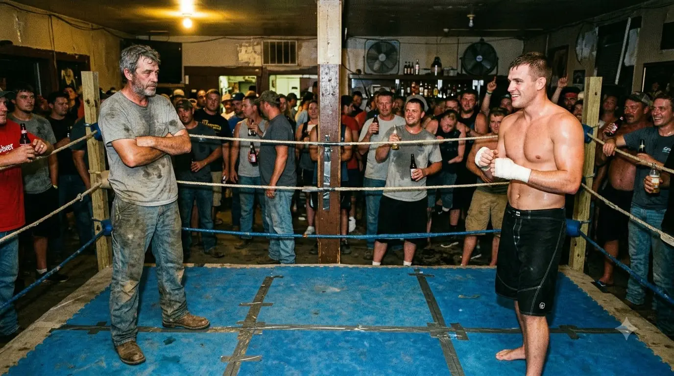 The Cocky Fighter Offered $500 to Anyone Who Could Last Three Minutes — Then Mocked the Farmer Who Stepped In