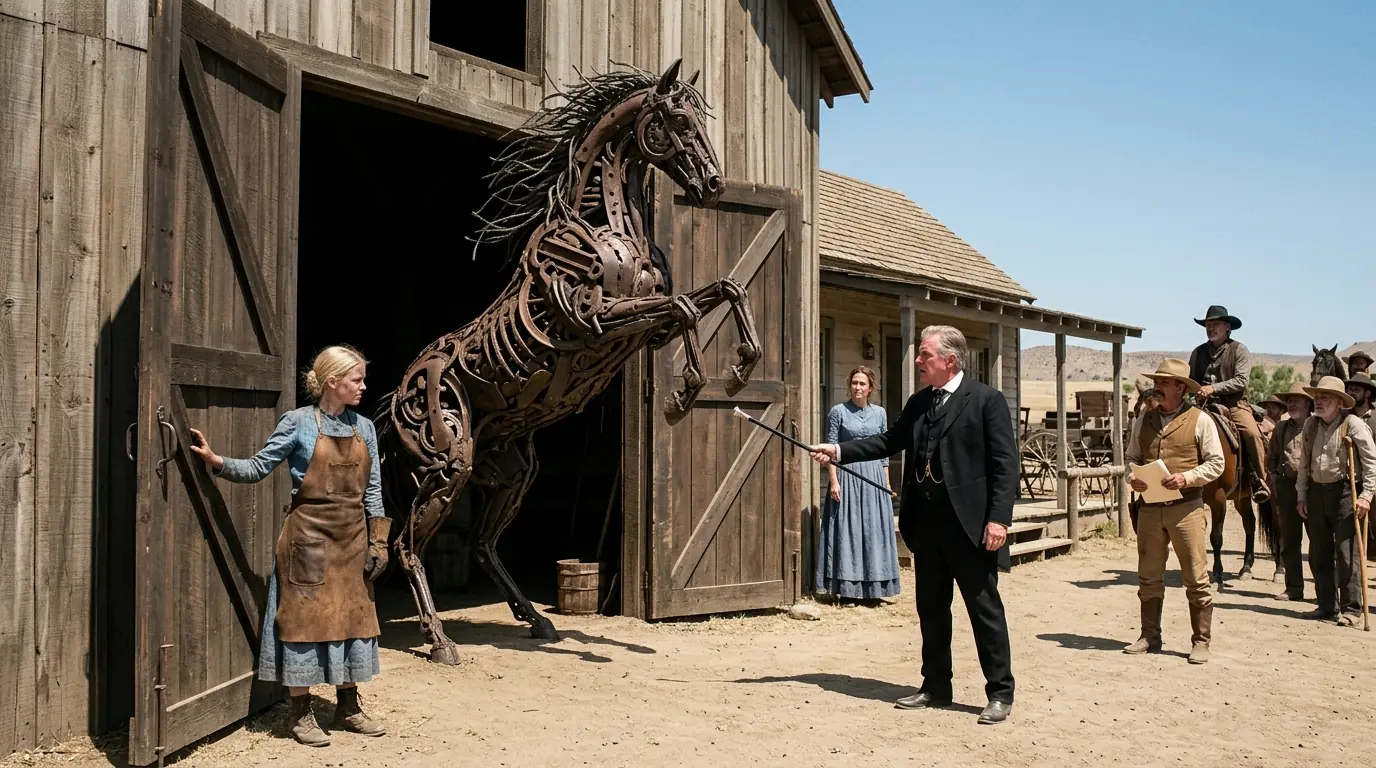 Everyone Laughed When Widow's Daughter Collected Their Rusted Horseshoes — Until They Entered Her Barn
