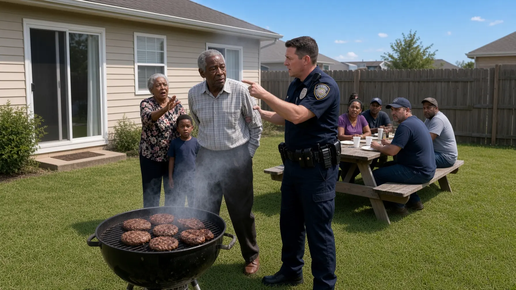 Police Showed Up at a Black Family’s Backyard Barbecue — Then Their Son Stepped Out of a Black SUV and Every Officer Recognized Him