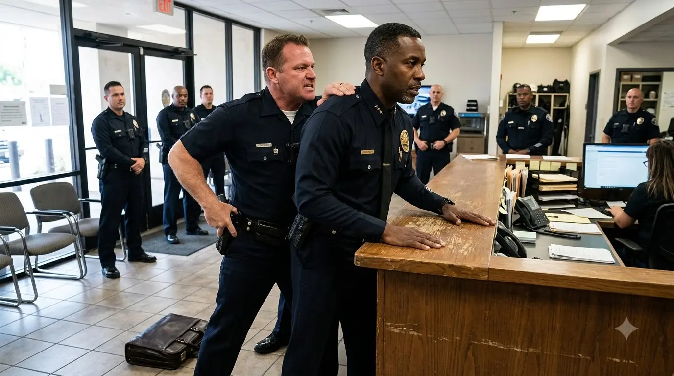 Cops Handcuff A Man In Uniform — Not Knowing He’s Their New Leader