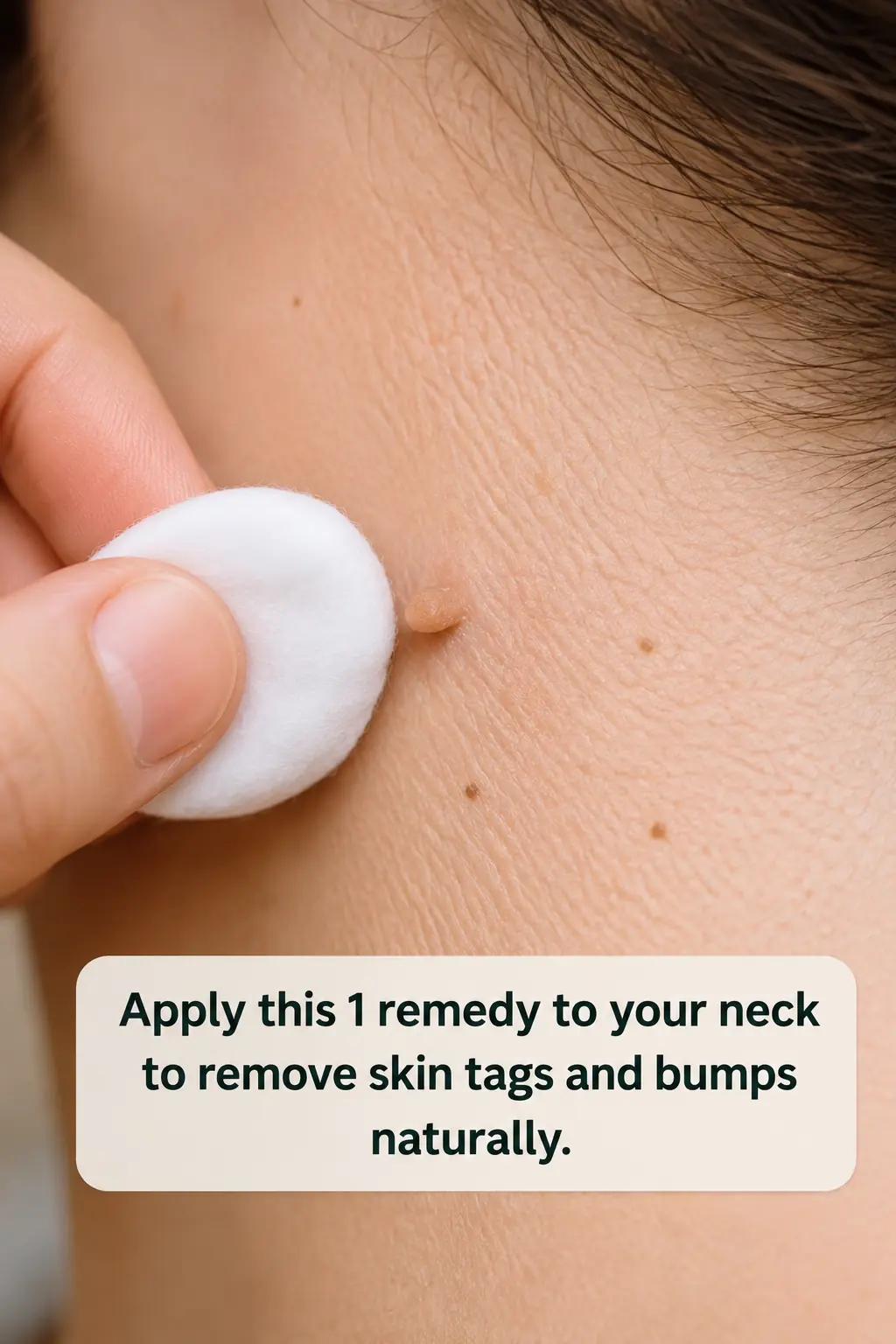 Rub this 1 solution on your neck and get rid of skin tags and raised bumps