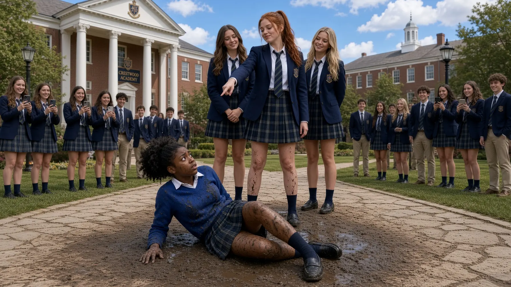 Bullies Pushed the New Girl Into the Mud, She Got Up and Defeated Them All