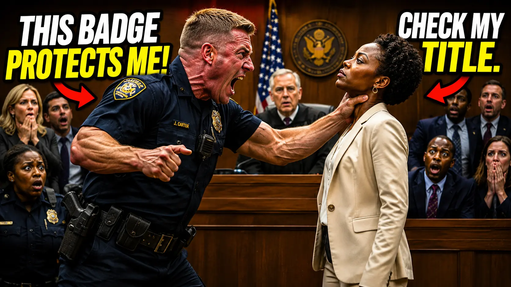 A Cop Thought His Badge Made Him Untouchable — Until a Black Woman Confronted Him in Court