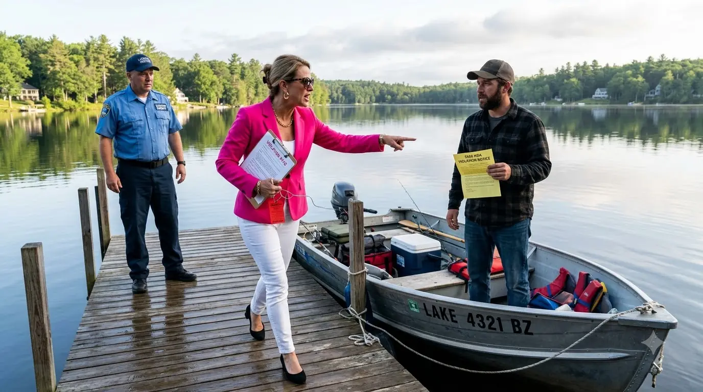 The HOA President Fined Him $500 for Fishing — Then Tried to Ban Him From His Own Lake
