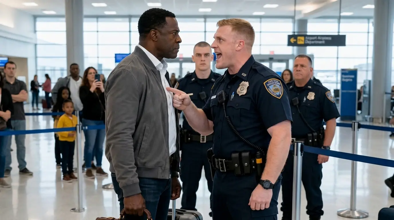 Airport Police Handcuffed a Black Man Over His Own Suitcase — Nineteen Minutes Later, the FBI Locked Down the Terminal