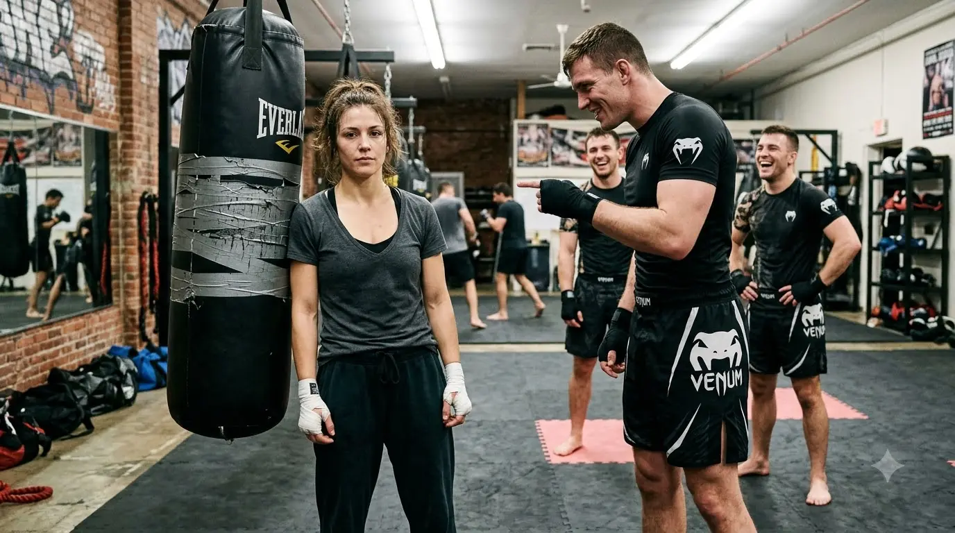 The Black Belt Mocked Her Clothes and Called Her Weak — Then She Stepped Onto His Mat