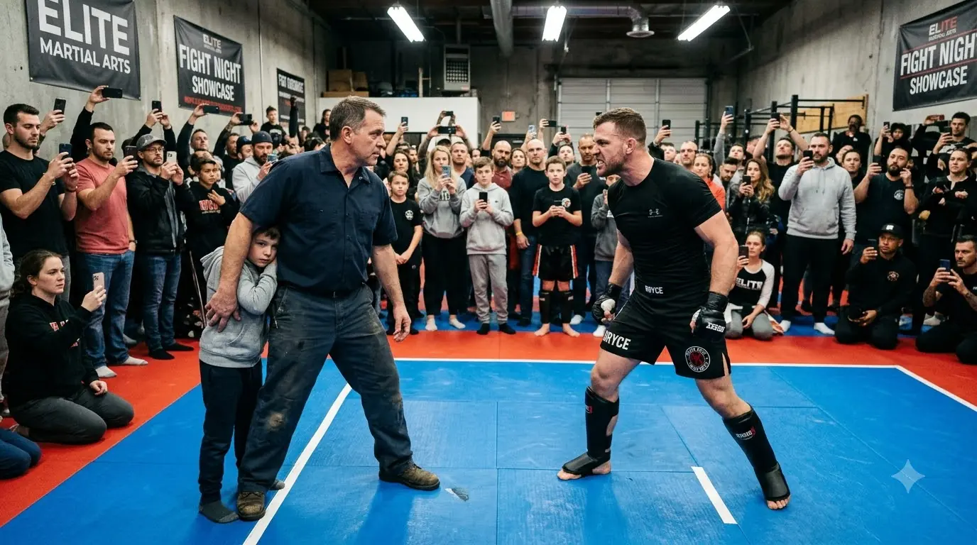 The Black Belt Dropped the Father in Front of His Son — Then the Boy Said Four Words