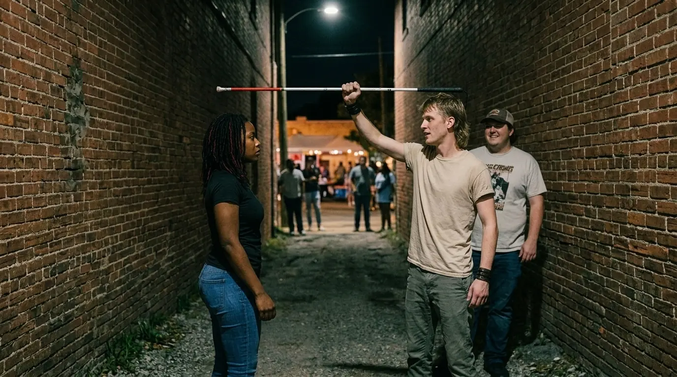 Bullies Snatch Blind Girl's Cane in Hallway — Not Realizing She's a Trained Federal Agent