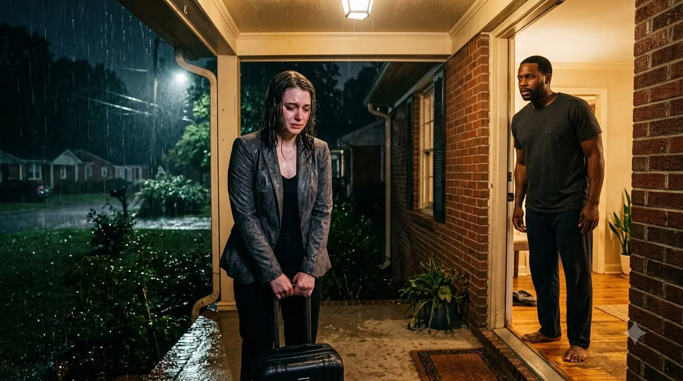 She Showed Up at His Door Soaked in the Rain — Then Asked for One Night