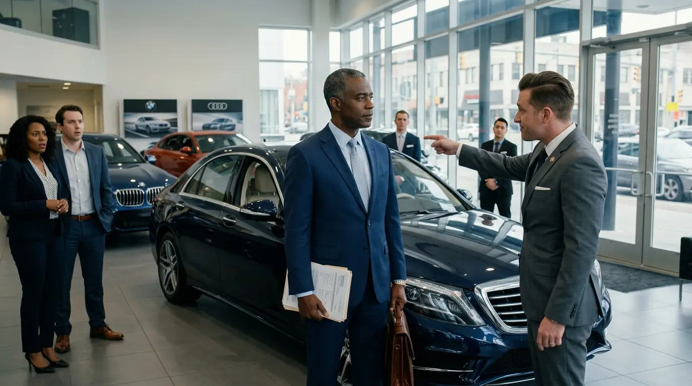 Car Salesman Ignored a Black Man — Then Turned Pale When He Found Out the Man Owned the Dealership