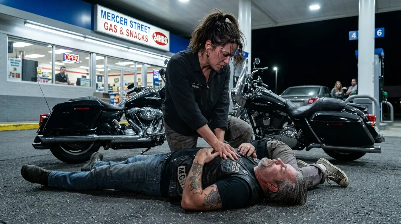 Girl Spent Her Last $8 Saving a Dying Biker — She Had No Idea Who He Really Was