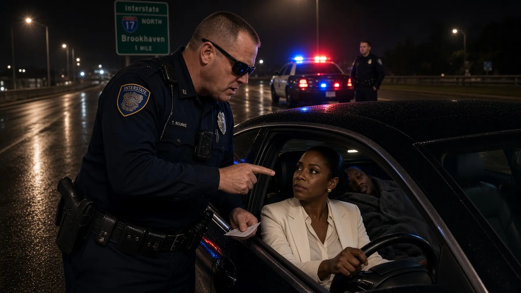 A Rogue Cop Threatened a Black Woman During a Midnight Traffic Stop — Then He Opened the Passenger Door and Saw His New Police Chief