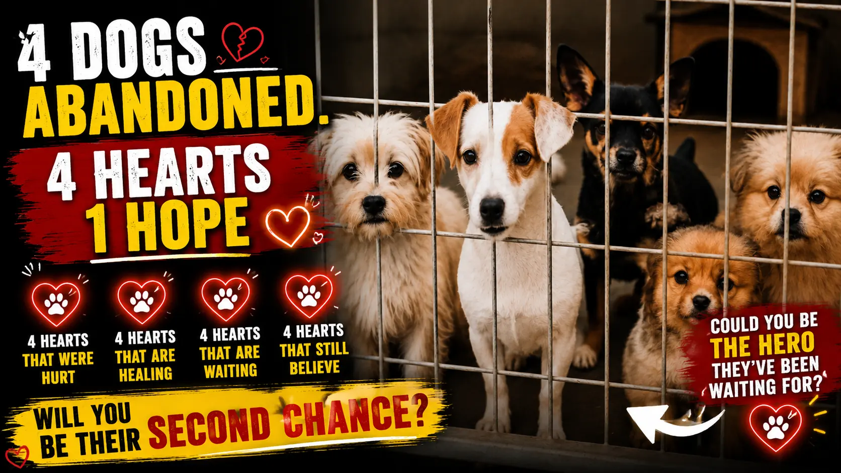 Two Winters Later, Four Rescued Dogs Are Still Waiting for Someone to Call Them Family