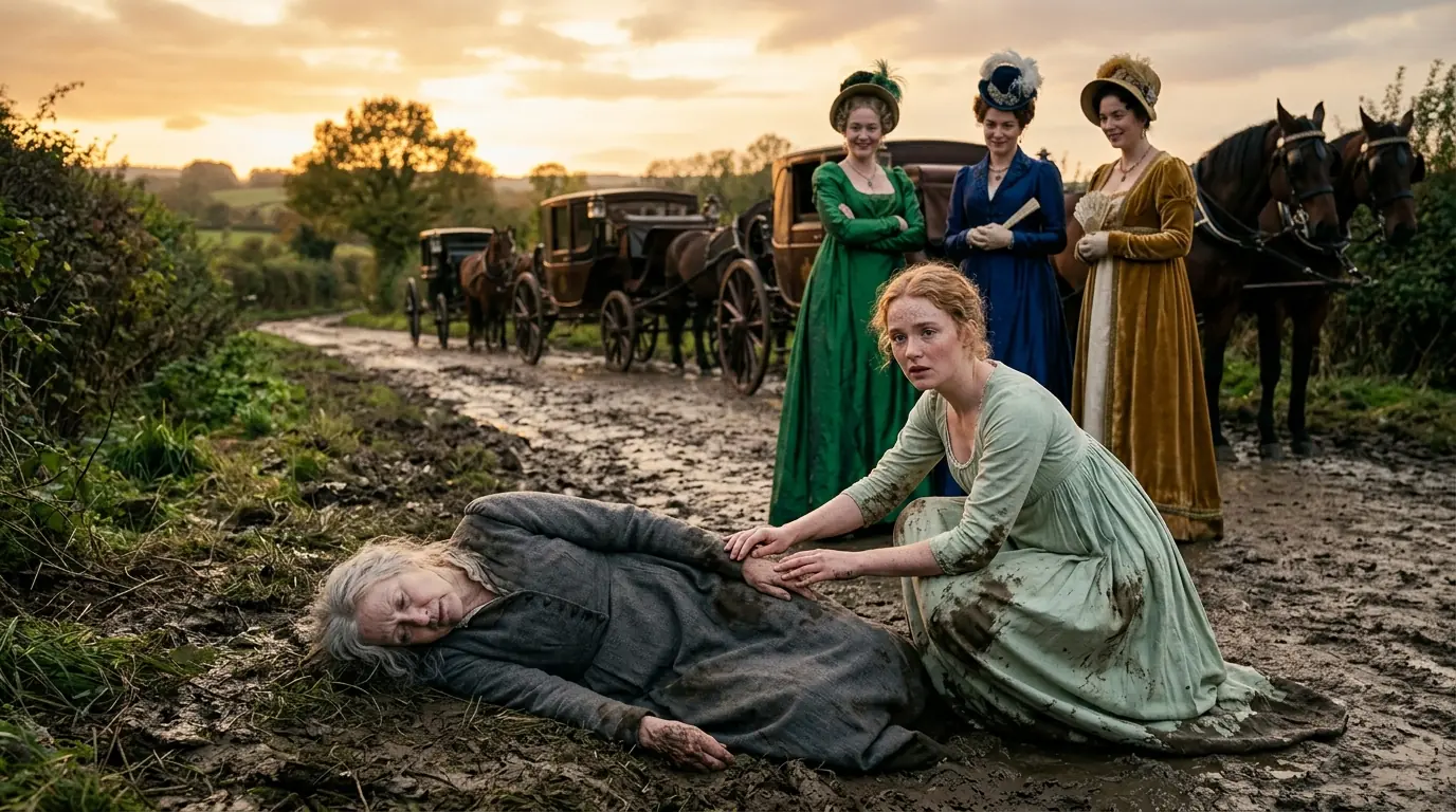 She Missed the Wealthiest Duke’s Grand Ball to Help a Poor Old Woman — Unaware the Duke Was Watching