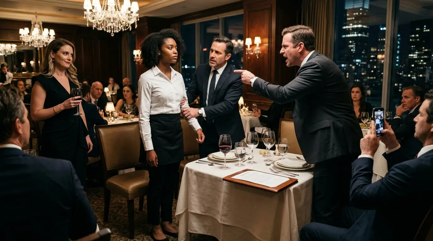 “Don't Drink That Wine” — the Black Waitress Whispered One Sentence, and the Billionaire Froze