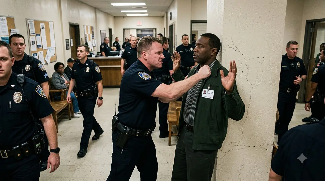 The Officer Slammed a Black Visitor Into the Wall — Then He Mentioned Tomorrow’s Ceremony