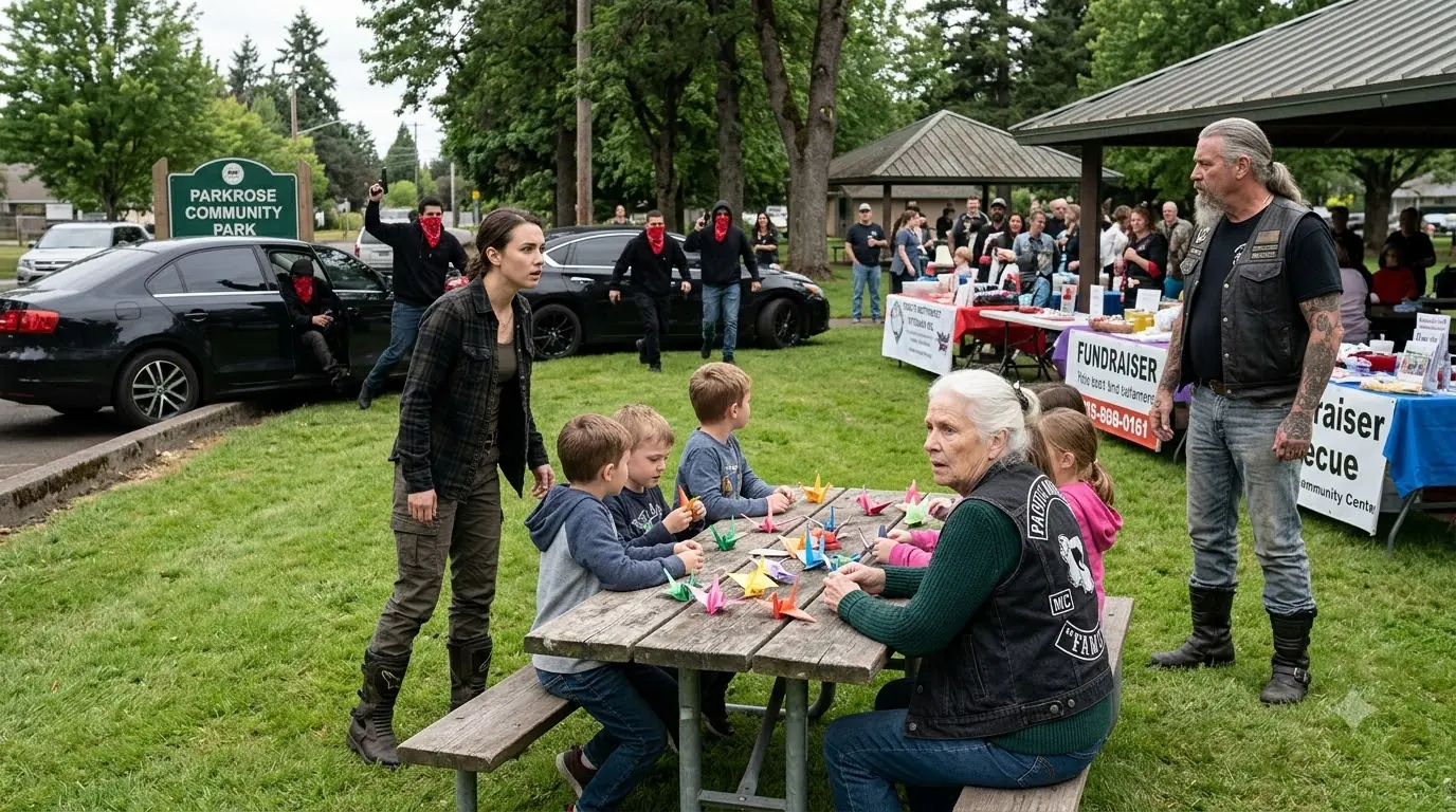 Evicted Old Woman Took a Bullet for a Biker’s Daughter — Then 1,000 Riders Gathered Outside Her Hospital